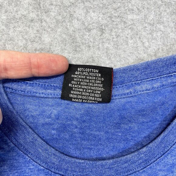 Red Stripe Beer T-Shirt Men’s Medium Blue Graphic Front Back Hits Jamaica - Picture 4 of 9